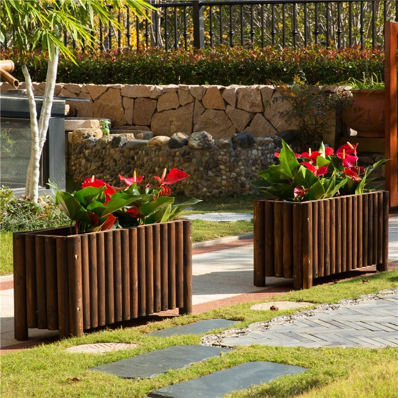 

Wooden Garden Flower Planter Pot