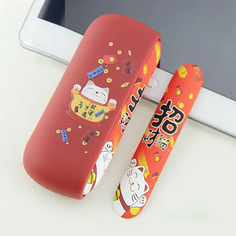 

Colorful Pattern Silicone Case with Side Bar For IQOS 3.0 Duo Protection Cover Accessories, 5 colors