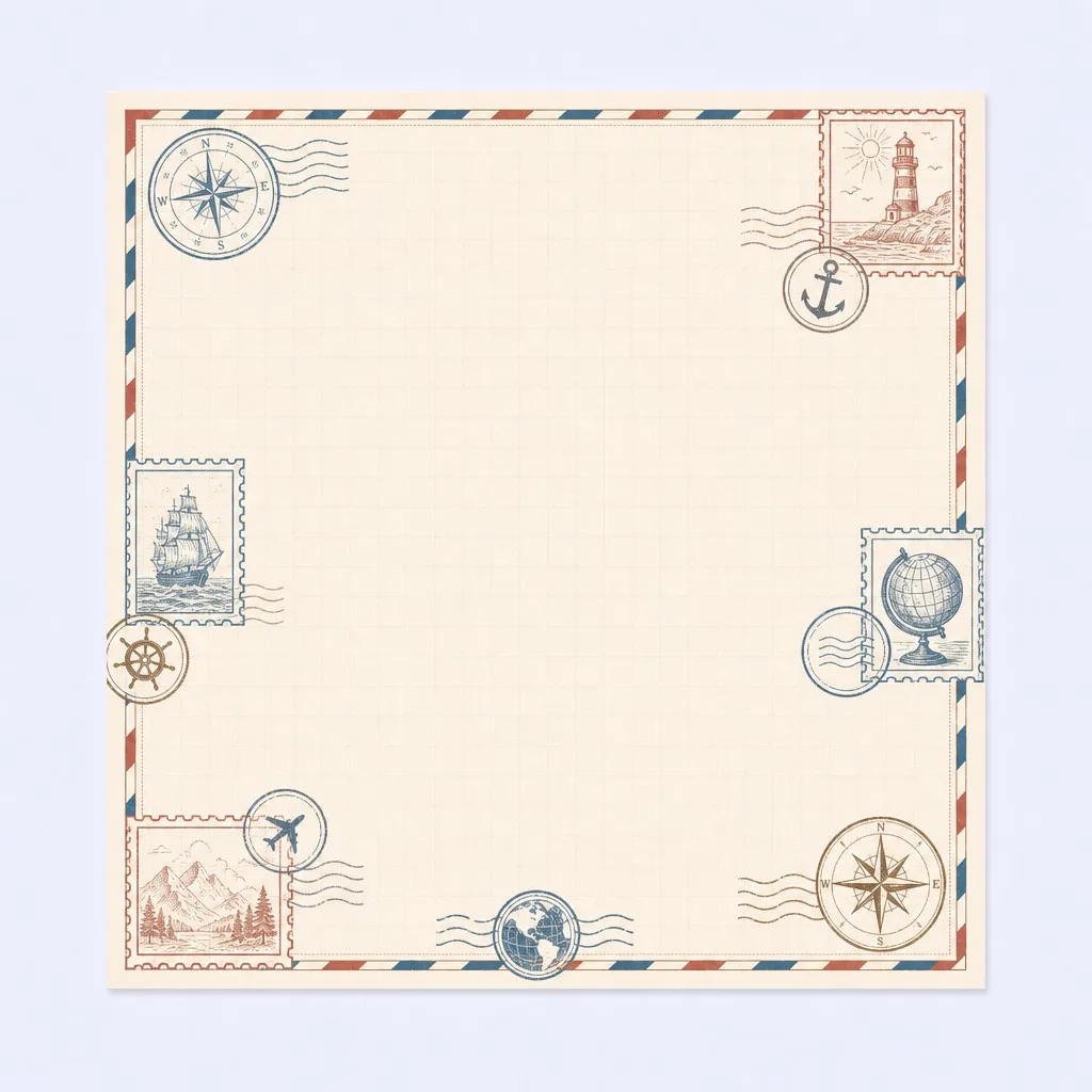Maritime Inner Sheet Flat Lay