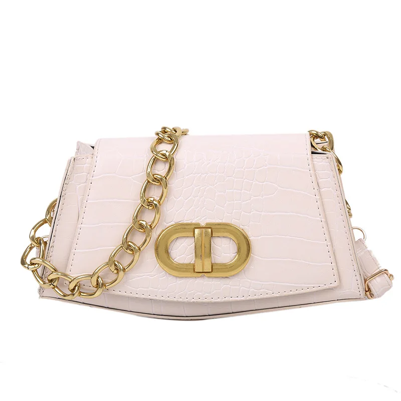 

Thick Chian Women PU leather Fashionable handbag Vintage Alligator Shoulder Bag Women Tote bags Designer Ladies Fashion Handbags, Green,black,purple,white