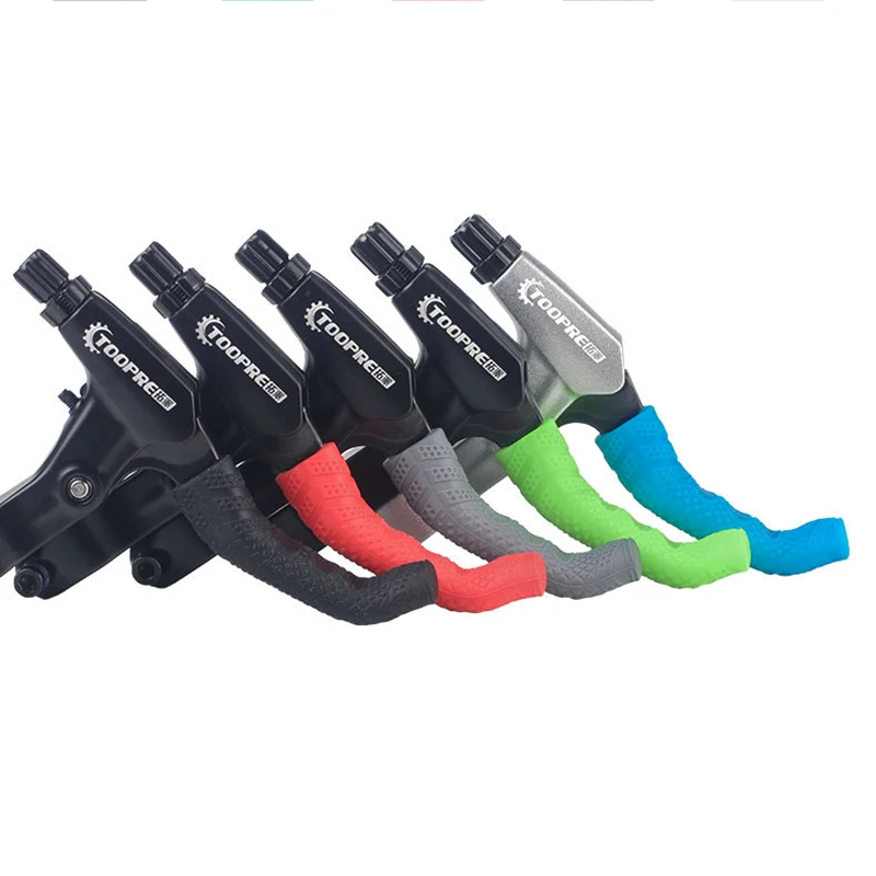 

Handlebar Bicycle Accessories 1Pair Anti-skid Rubber Handle Grips Protector Mountain Bike Brake Lever Cover, 5 color