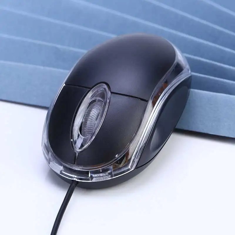 

Oem Logo New And Original Integrate Circuit Hot Sell Mini Optical Wired Mouse Laptop Desktop Multi Colors USB Mouse, Black white