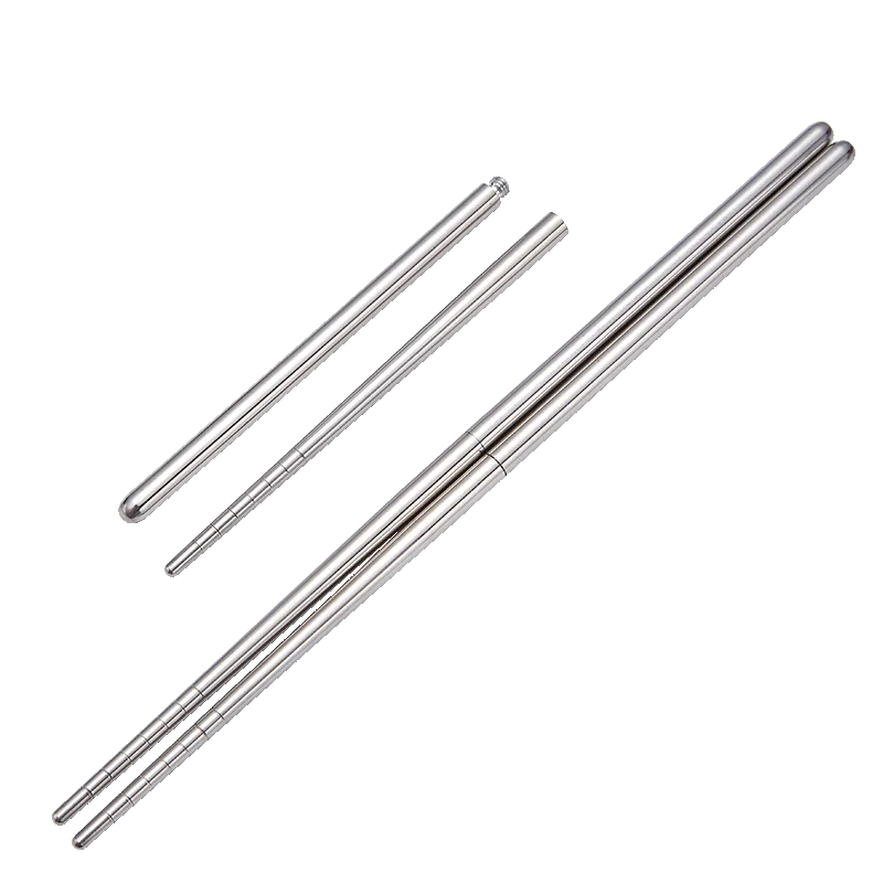 

304 Stainless Steel Anti-scalding Hollow chopsticks Folded Chopsticks, Silver