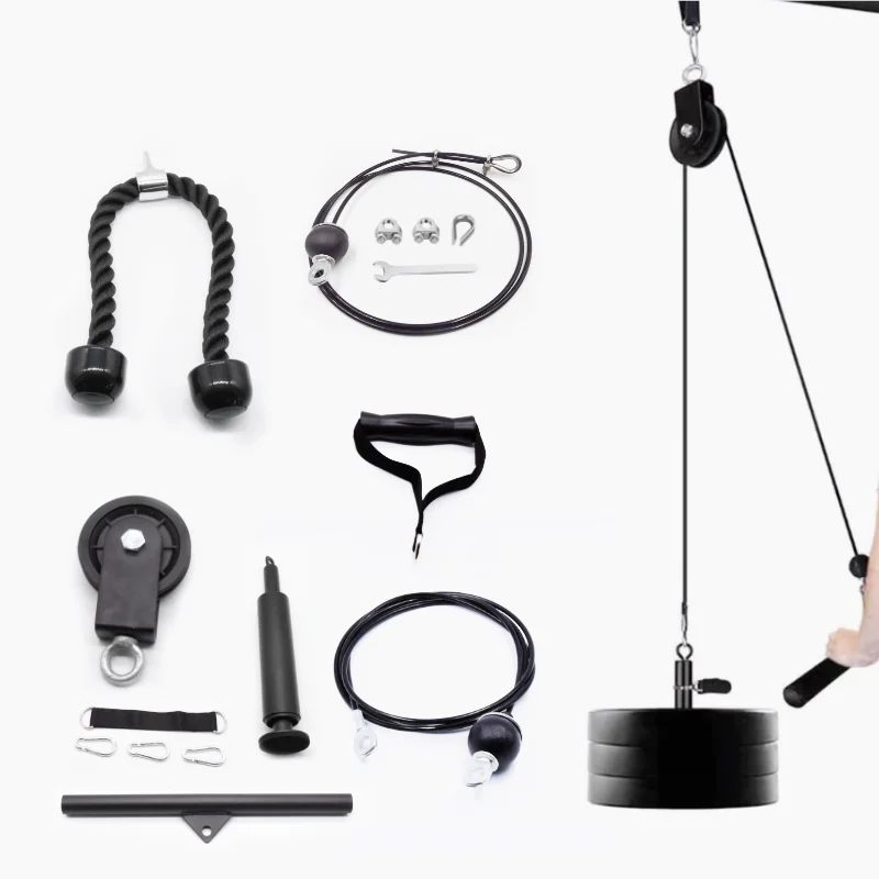 Fitness Rope for Lifting Triceps Machine Workout Home Gym Cable Pulley System Gym