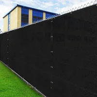 

JINGQI RTS Double Eleven 6' x 50' Black or Green UV Block HDPE Outdoor Garden Privacy Screen Fence