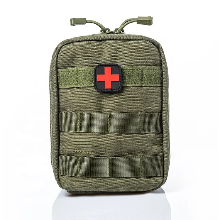 

Tactical First Aid Bag Molle Medical Pouch Durable Utility EDC Tool Accessory Waist Pack Airsoft Hunting Pouch, Red, khaki, green, black, acu camouflage, cp camouflage, orange