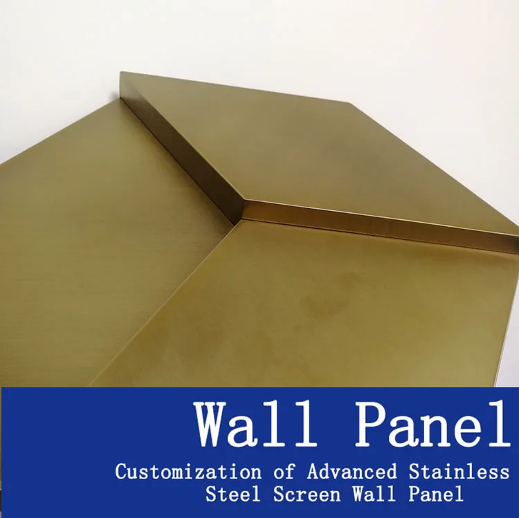 bespoke luxury stainless steel 3D panels interior decoration textured wall board laser cut partition background wall
