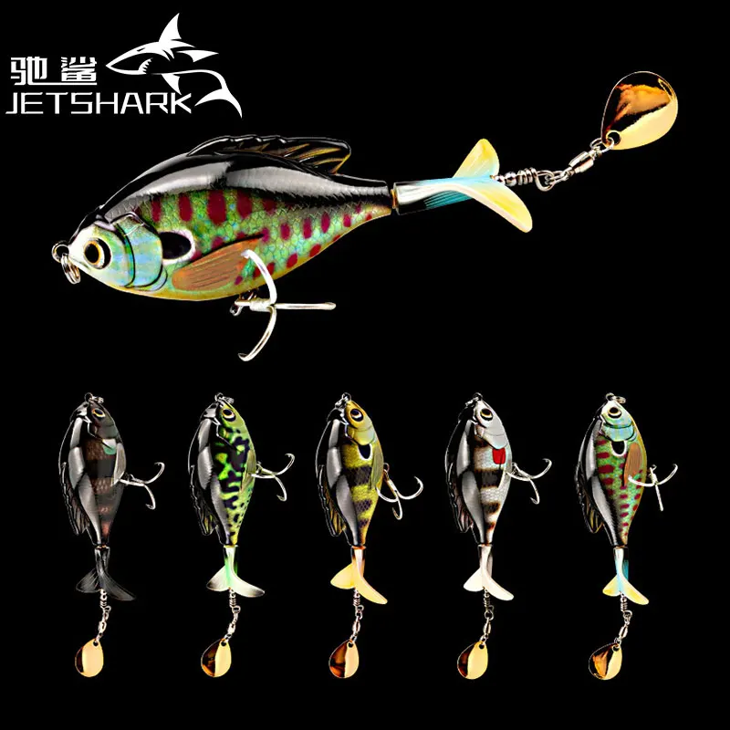 

2022 new bait popper 9.5cm 16.9g propeller Fishing Lures saltwater fish bait, 5 colors