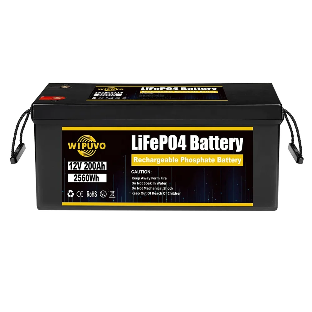 

12V 200Ah Lifepo4 Battery Pack Lithium Ion Battery for Solar RV golf cart battery