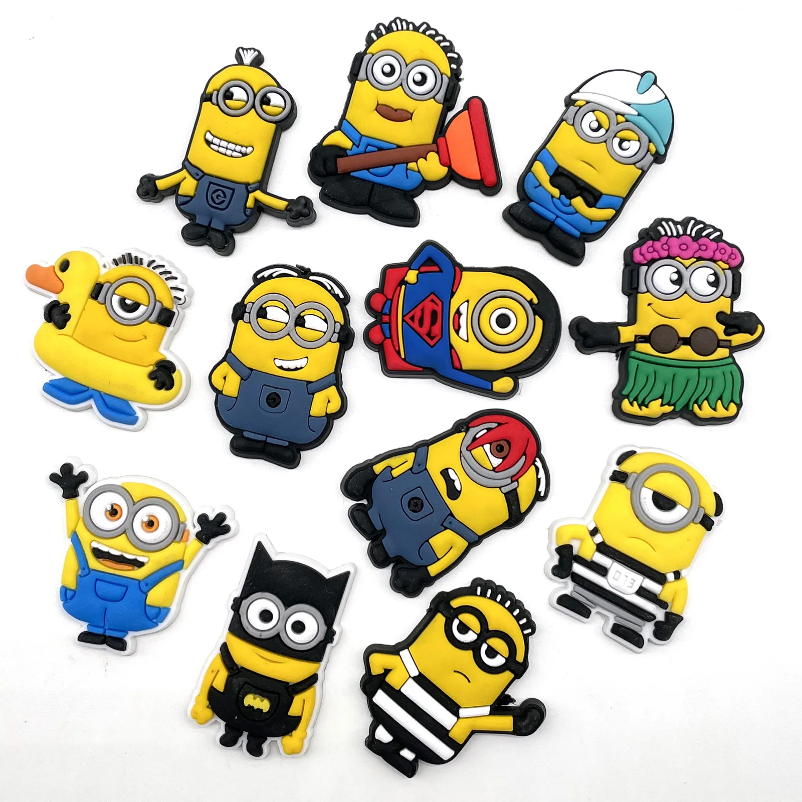 

Wholesale cartoon yellow Anime Cartoon Kids shoe decoration croc charms for Croc Shoes Accessories, As picture