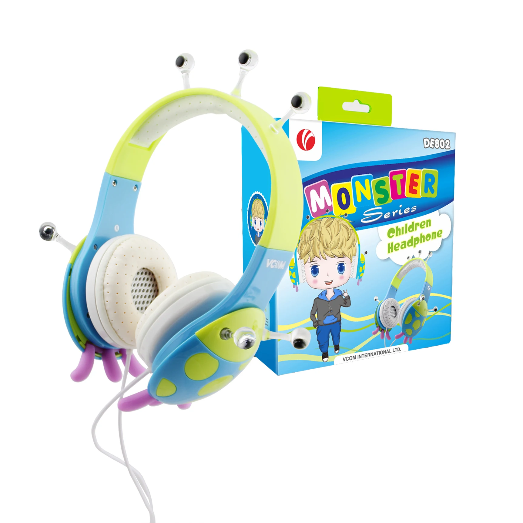 

OEM New Design Kids Headphones Limited Volume 85dB Child Wired Children Earphone