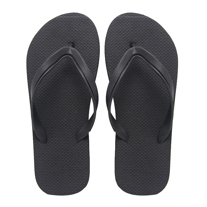 

cheap wholesale promotion china clear pe flip flop, beach shoe rubber slipper basic plain black bulk pvc flip flops wholesale
