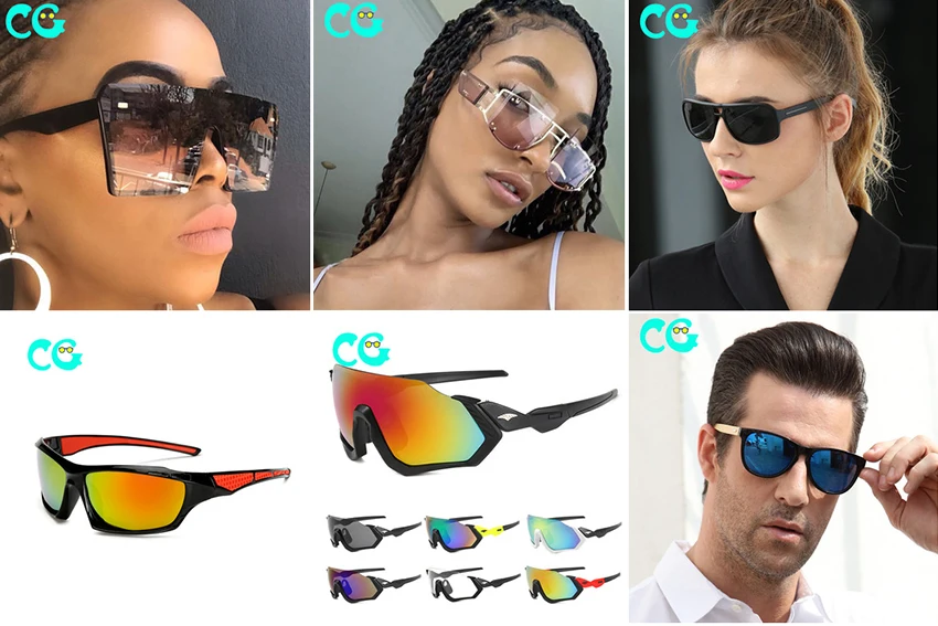 CHJKMN Quality Metal Aviation Pilot Style Sunglasses Women Men Color Mirror Design Sun Glasses 