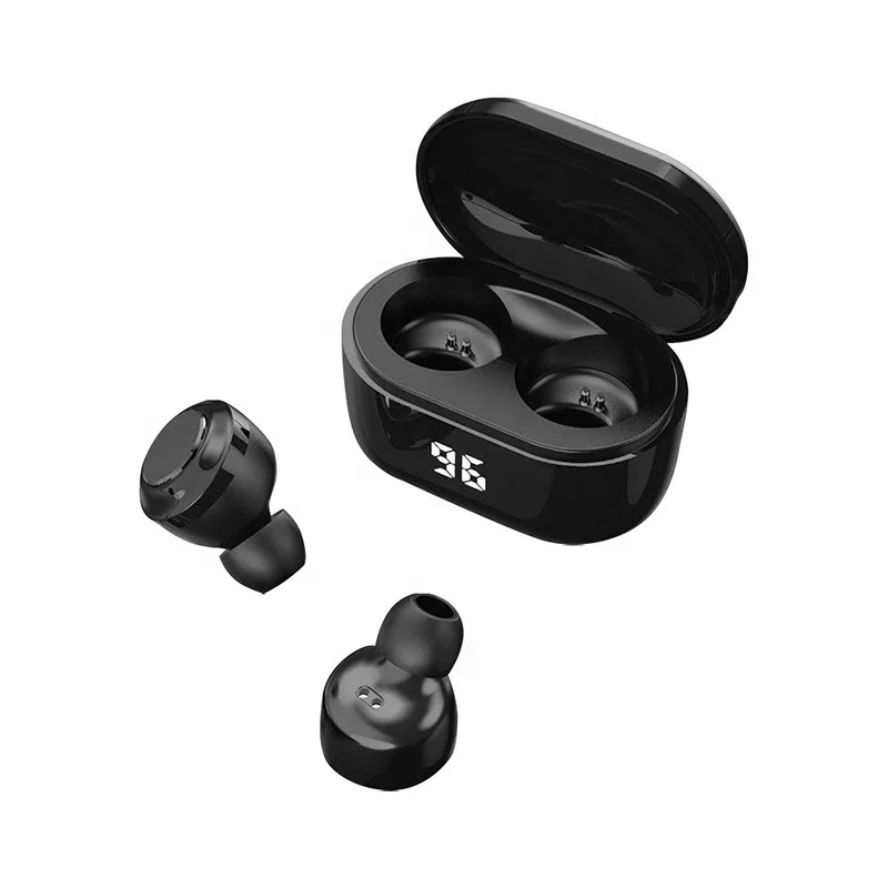 

TWS 5.0 A6 Headphones Noise Cancelling Earbuds LED Display With Mic Handsfree In-ear wireless Earphones for Gaming Sport Music