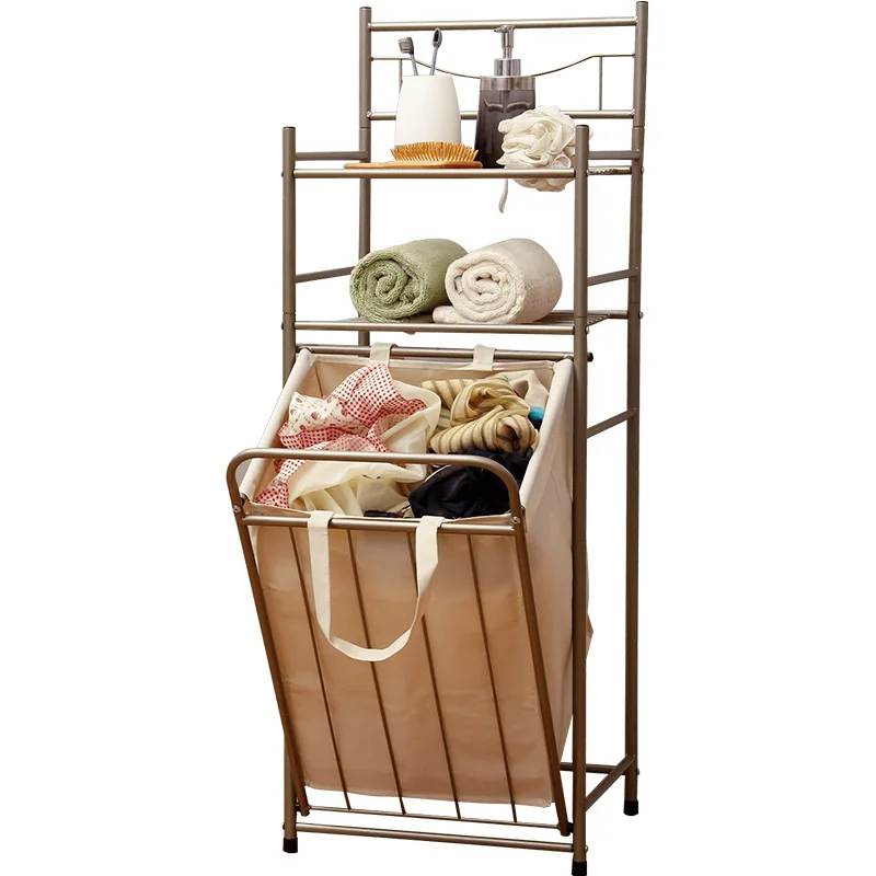 

ORR064 Durable bathroom bedroom household dirty clothes laundry basket, Silver