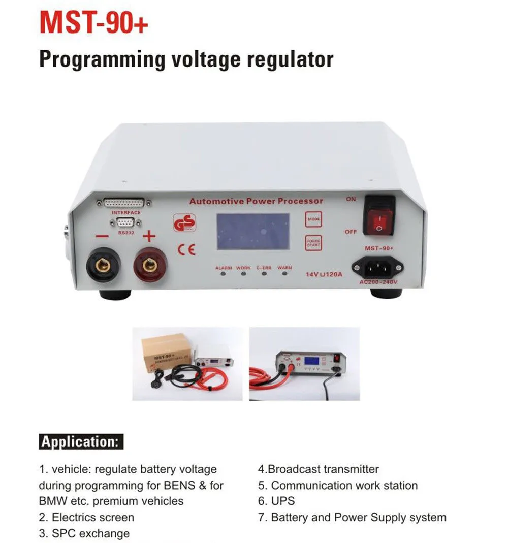 Car Voltage Regulator output 14V 120A 220V Automotive Power Processor MST-90 
