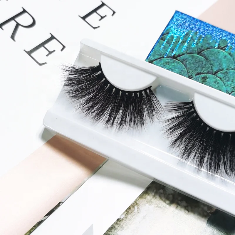 

Top Sellingfluffy 25mm Mink Eyelash Manufacturer 3D Mink Eyelashes With Customize Box