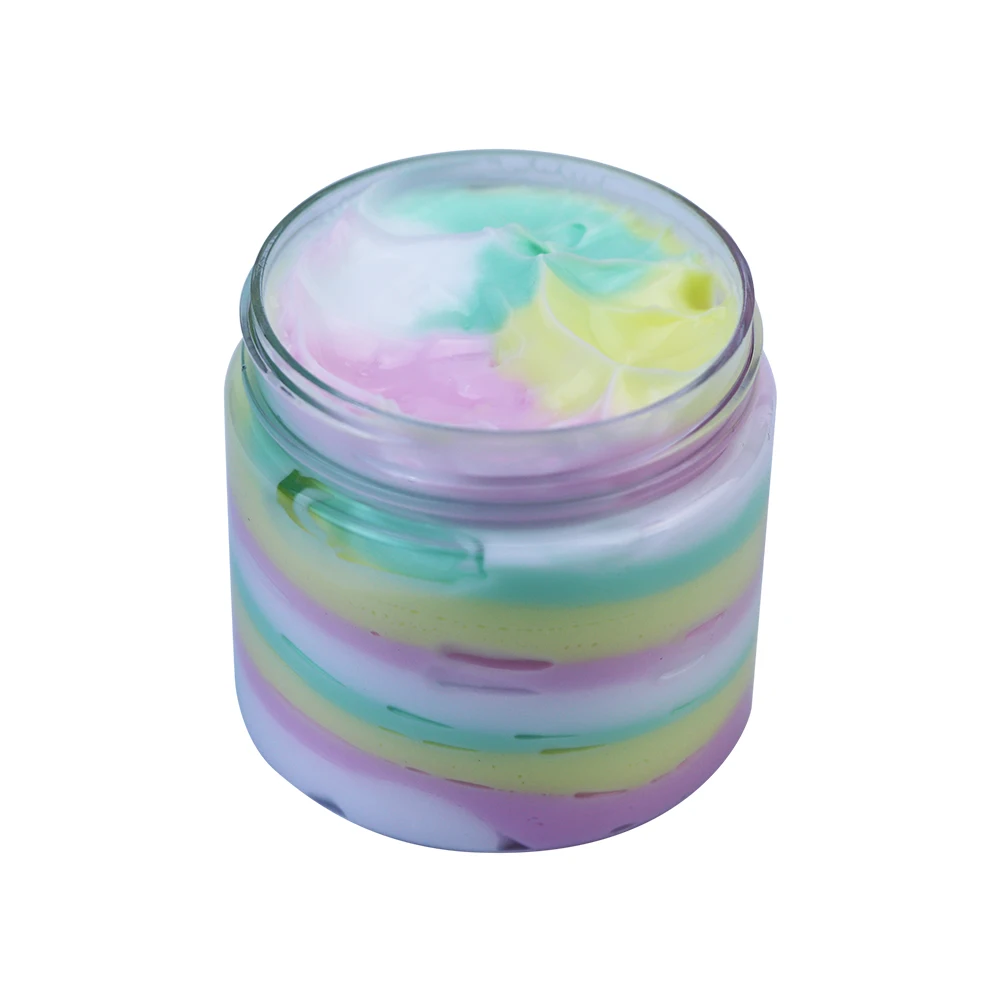 

Private Label Butter Body Rainbow Ice Cream Body Cream Organic Moisturizing Shea Butter