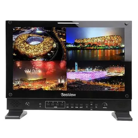 

Factory good price broadcast monitor 24'' UHD quad screen director monitor 4K HDMI 4*3G-SDI input/output with 3D-Lut function