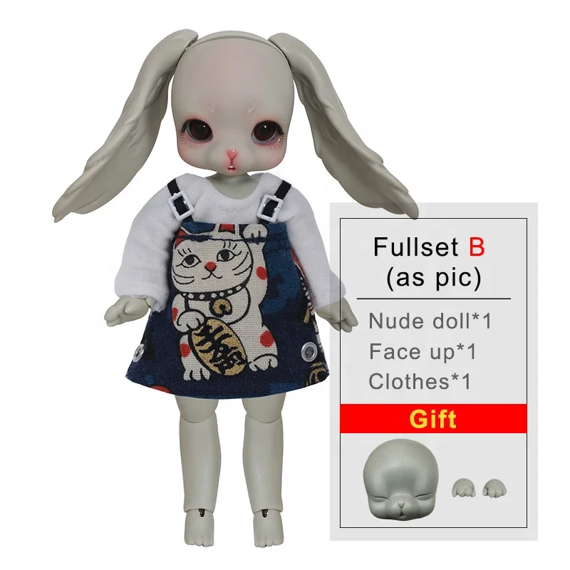 

Leepy BJD Doll  Rabbit Version Grey Skin Cute Rabbit Dolls, Natural skin