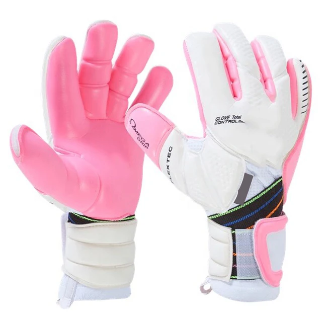 

Customized made OEM ODM service professional goalkeeper football for fierce competition, White+ pink