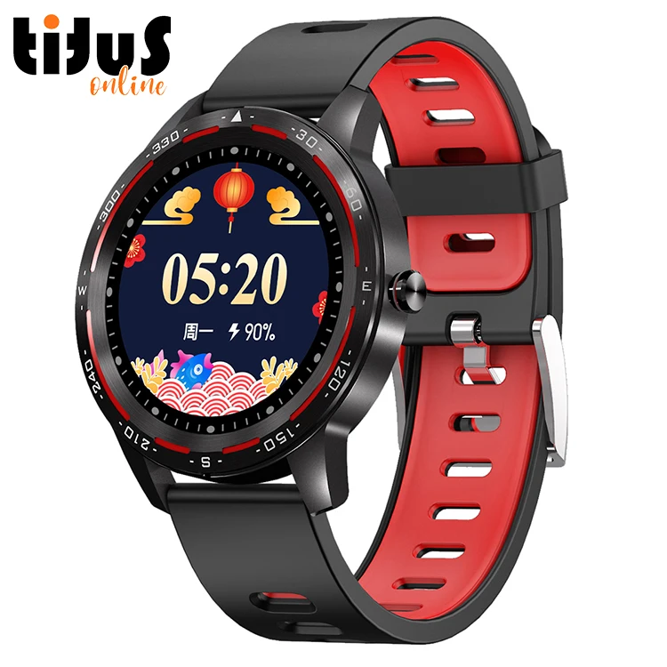 

H86 1.28 Inch Full Round Screen Touch Smart watch IP67 Waterproof Heart Rate Smart Watch Calling Smart Bracelet Smart Watch, Black,green,red,orange