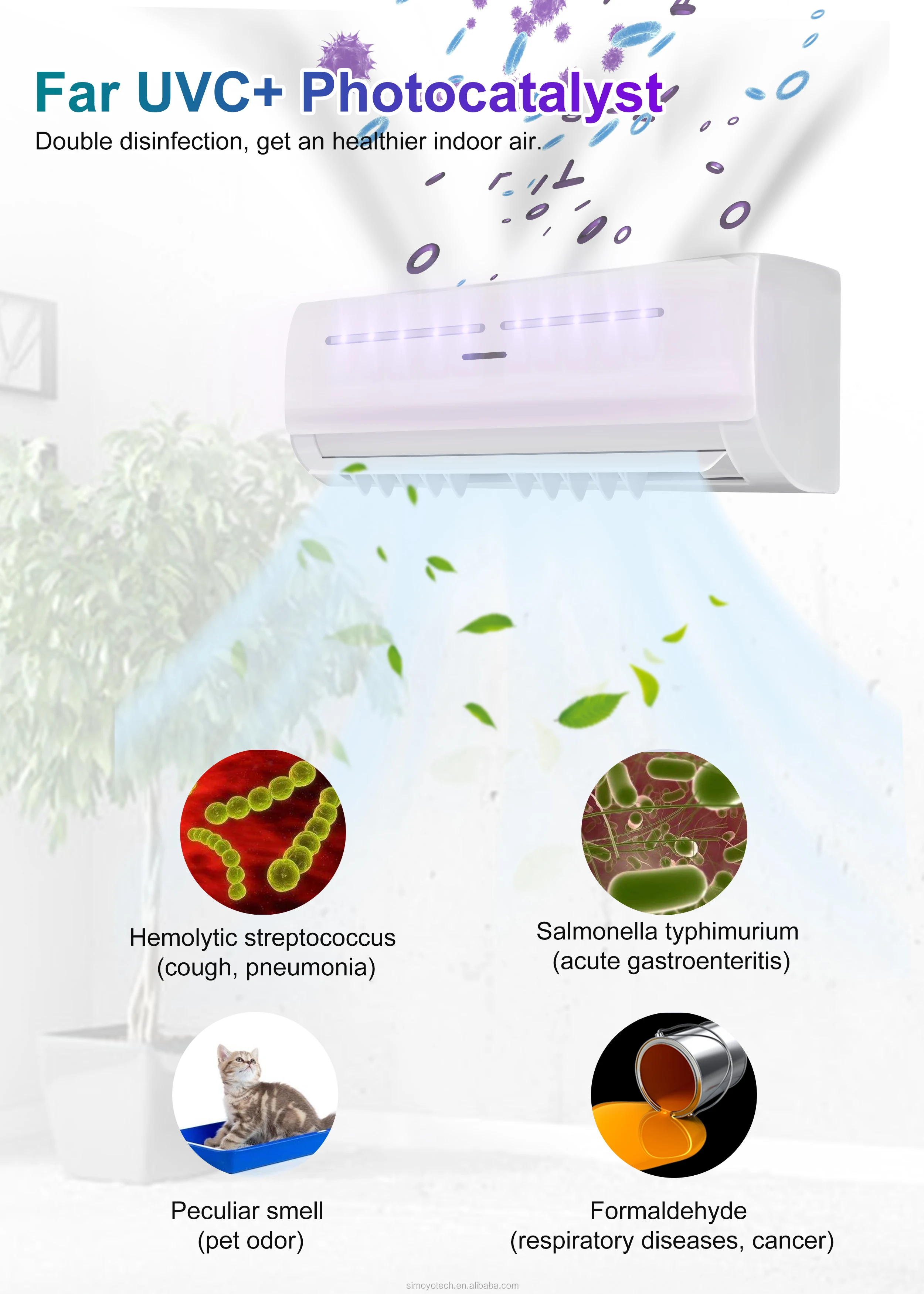 led ultraviolet ac split