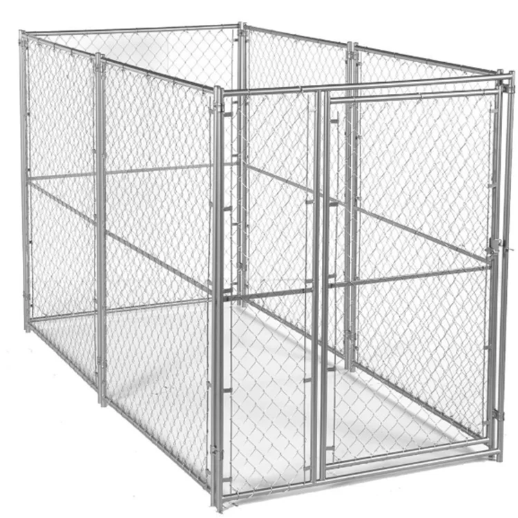 

Anping Modular Chain Link Dog Kennel Kit, 6 ft. H x 5 ft. W x 10 ft. L