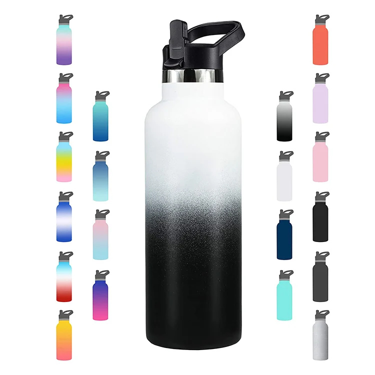 

STOCK fast shipping free sample 304 double wall stainless steel vacuum insulated water bottle, Can be chooosed