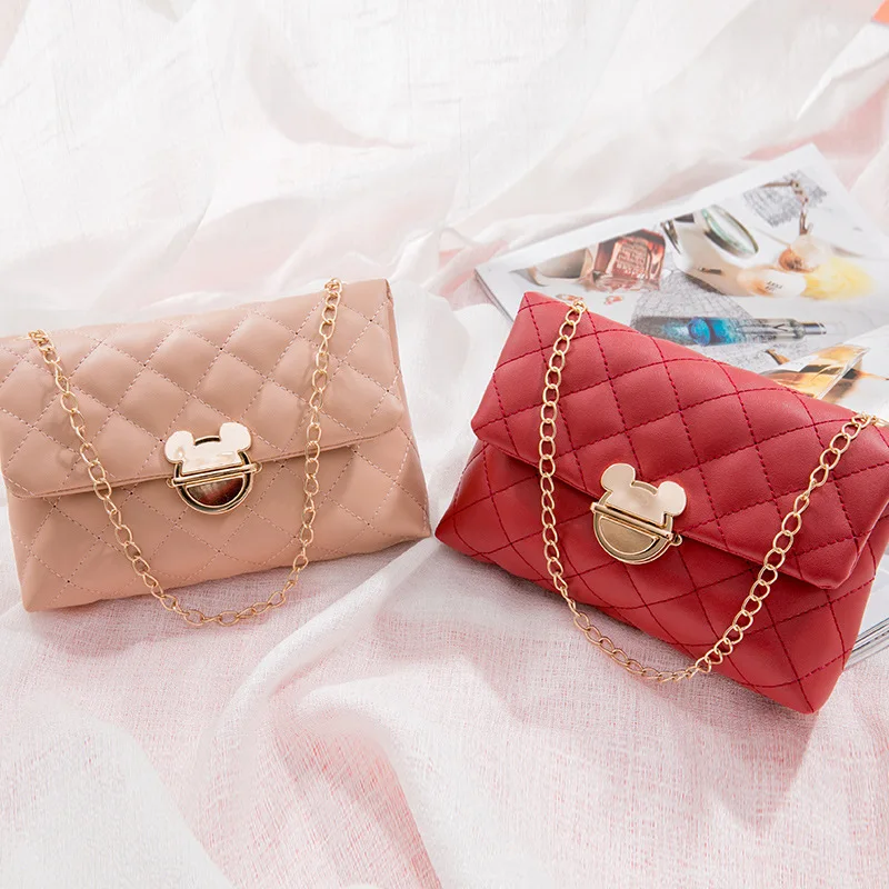 

New Mickey wallet women's cartoon backpack single shoulder bag handbag bag leather bag