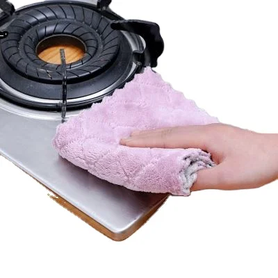 

Non-stick Oil Washing Cloth Rag,Household Tableware Cleaning Wiping Tools Microfiber Absorbent Kitchen Dish Cloth Towel, Multi-colors