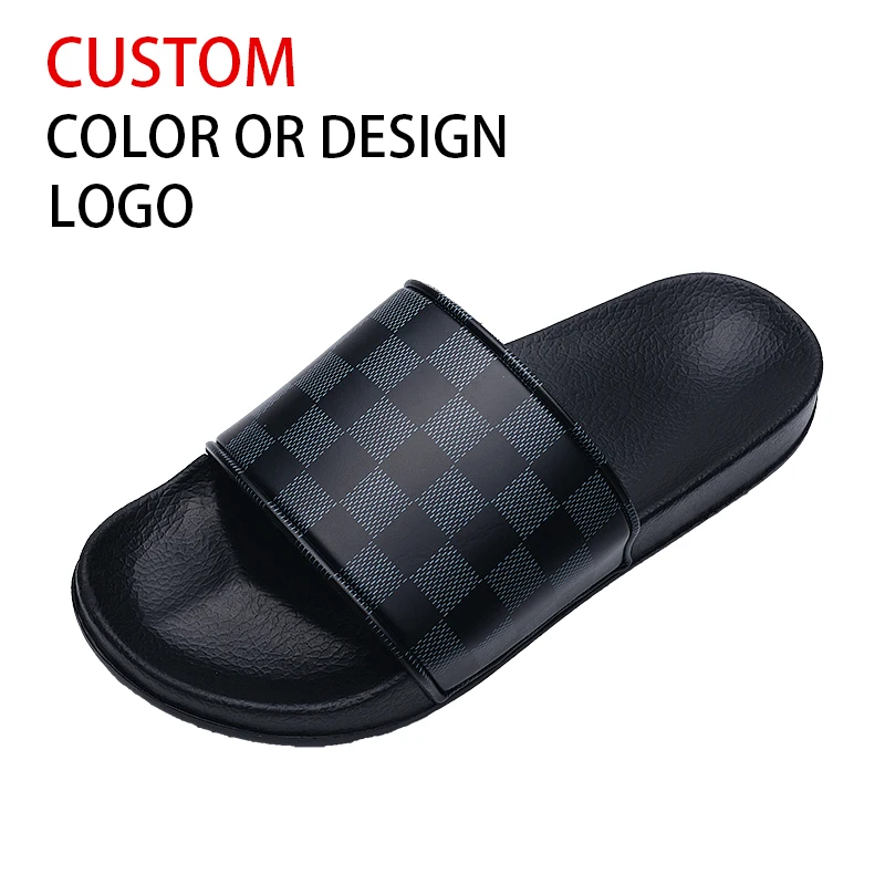 

OEM Custom Black Slides Footwear Sandal PVC,Custom Logo Slippers Men Plain Blank Slide Sandal,Slippers Custom Logo Slide Sandal