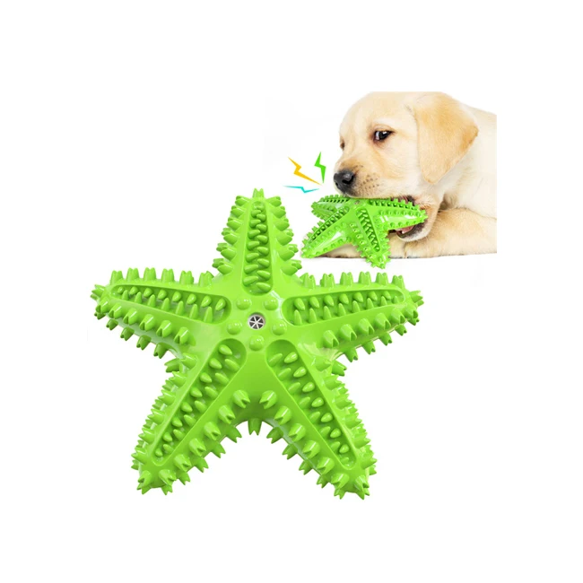 

Dog Chew Toys Durable Rubber Pet Toys Chewers Starfish Tough Toys For Training And Cleaning Teeth