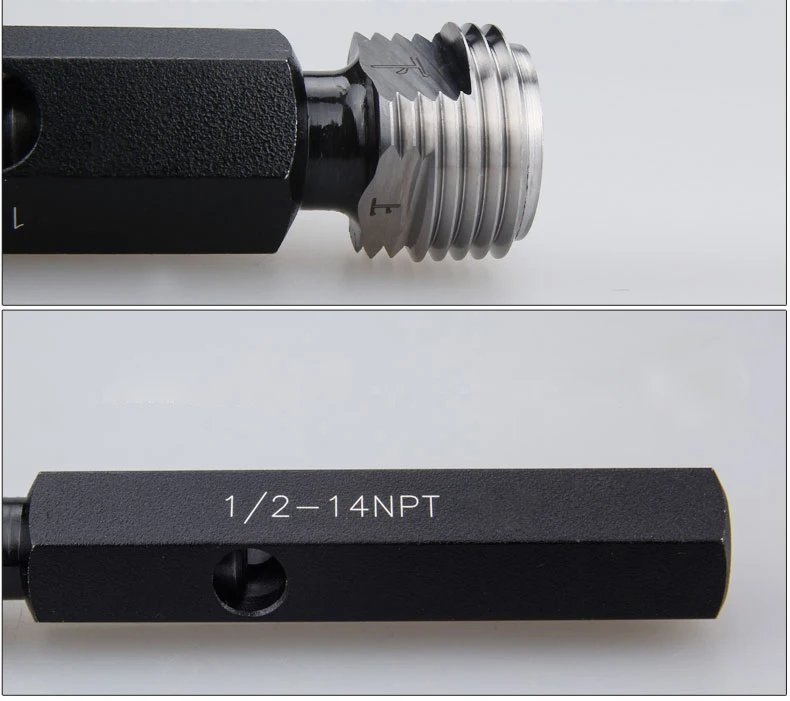 Npt Screw Thread Ring Gage Go Nogo Taper Thread Plug Gauges 1/166 Npt