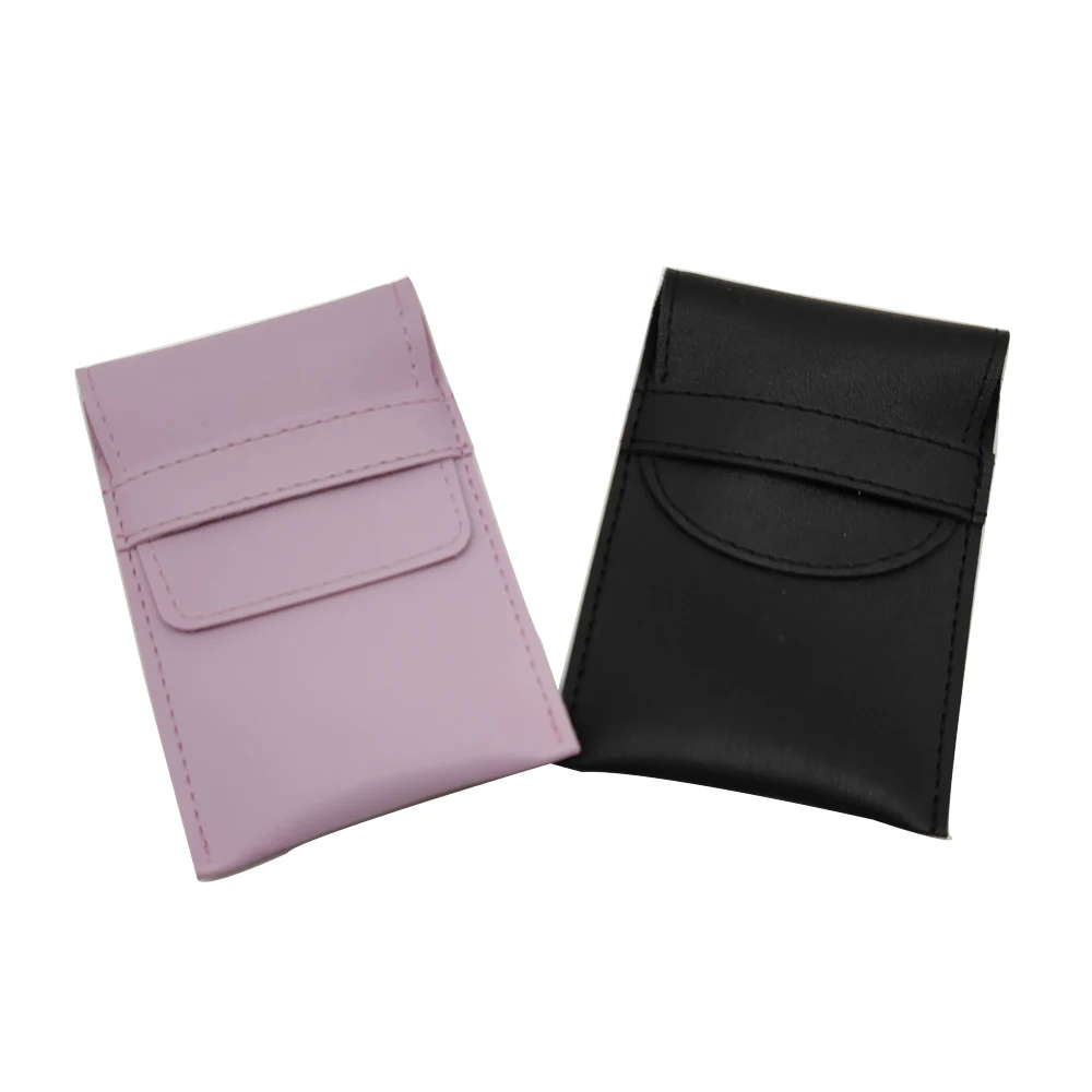

Square Pu Leather Pouch Bag Jewelry Custom Necklace Earrings Jewelry Pouch, Customized color