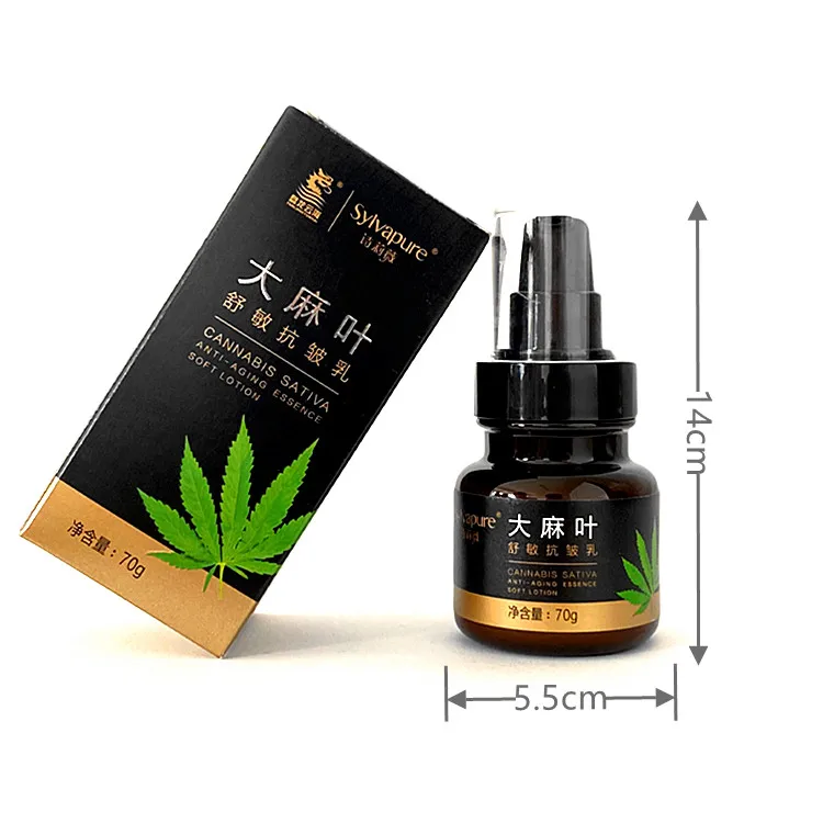 

PANLONGYUNHAI Cosmetic Package OEM Competitive Private Label Body Face Whitening CBD Hemp Lotion For Skin, Milk white