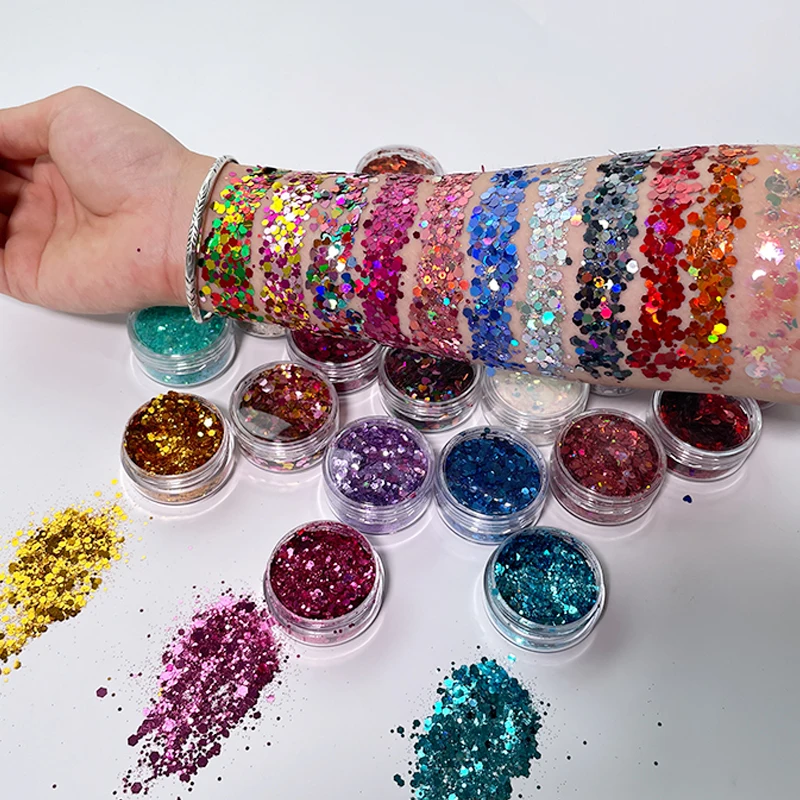 

Make Your Own Brand Popular Single Eyeshadow Neon Loose Glitter for private label