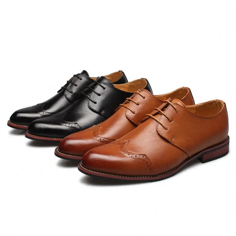 

38-44 Men Dress Leather Business Shoes Pointed Soft Leisure Formal Office Oxford Casual Flat Loafers Lace-up Footwear Moccasins