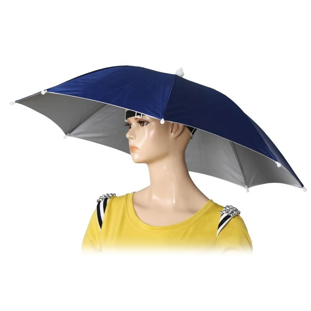 

Ovida Hat Umbrella China Best Quality Portable Waterproof Outdoor Head Hat Umbrella Hands Free Hat Umbrella With Logo Printing, Customized color