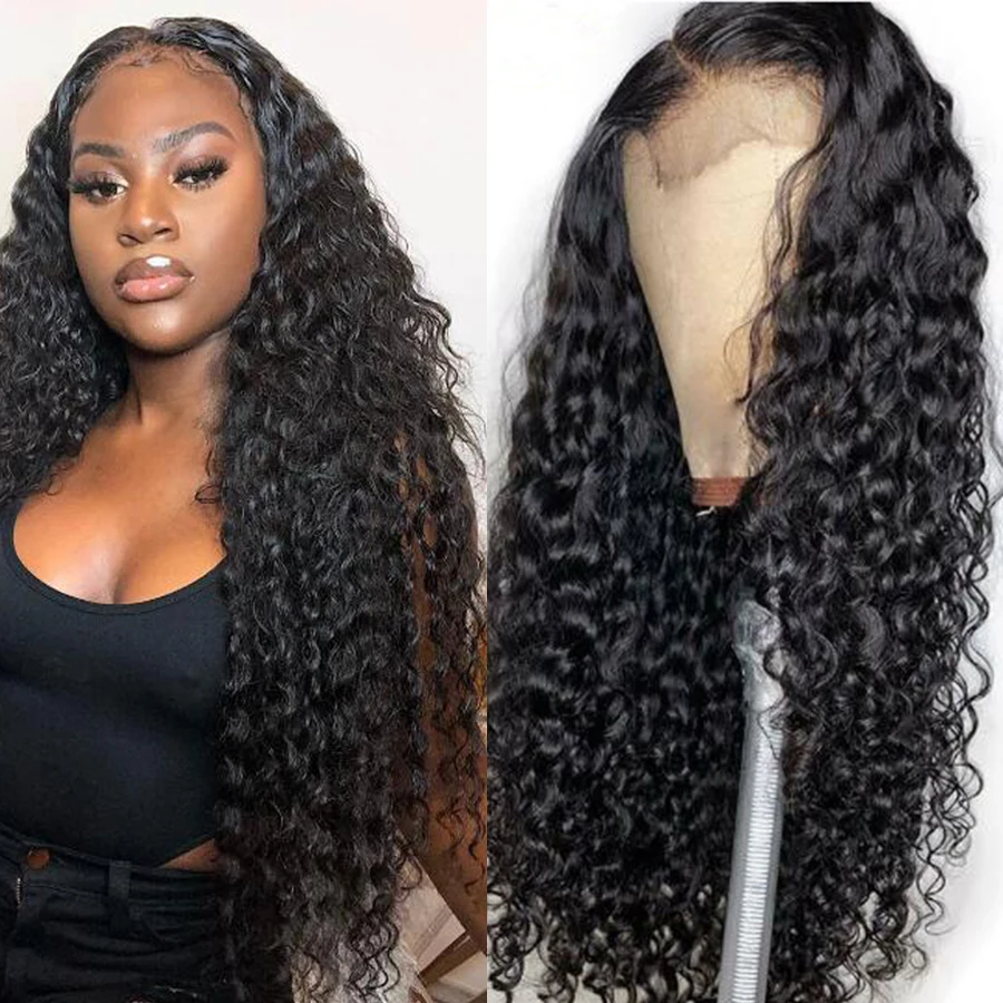 

Wholesale High quality 12A grade HD lace wigs virgin human hair lace frontal wig human hair water body wave lace front wig