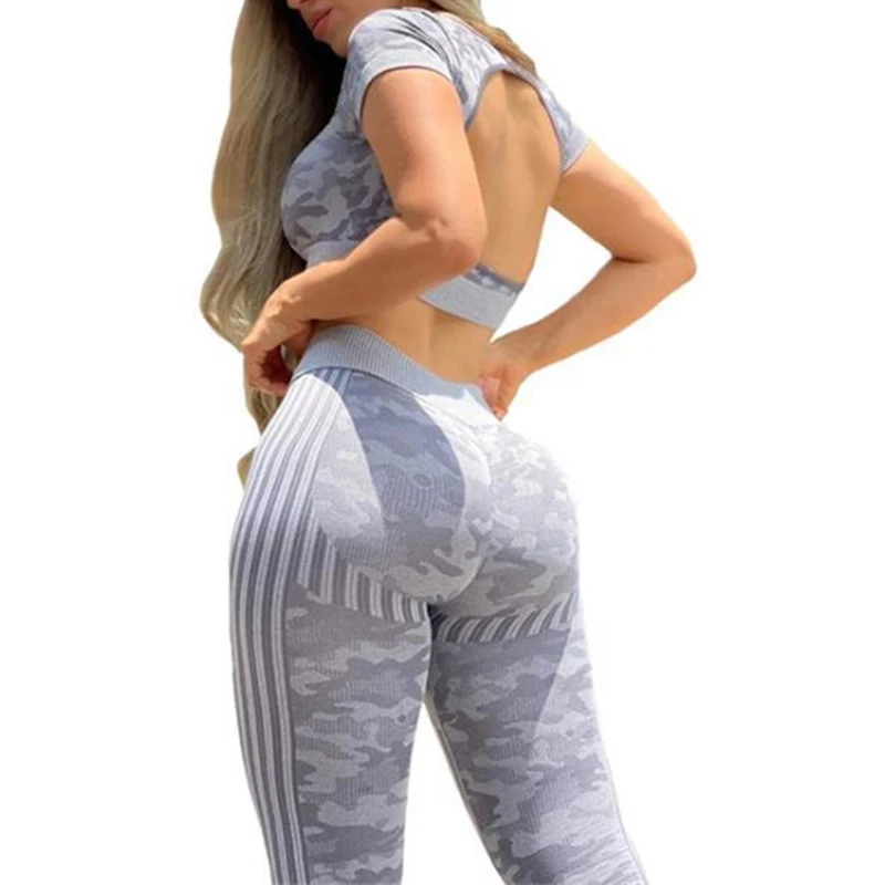 

custom logo Wholesale 2021 women sportswear Fitness & Yoga Wear gym wear yoga set new gym set women fitness set, Printing