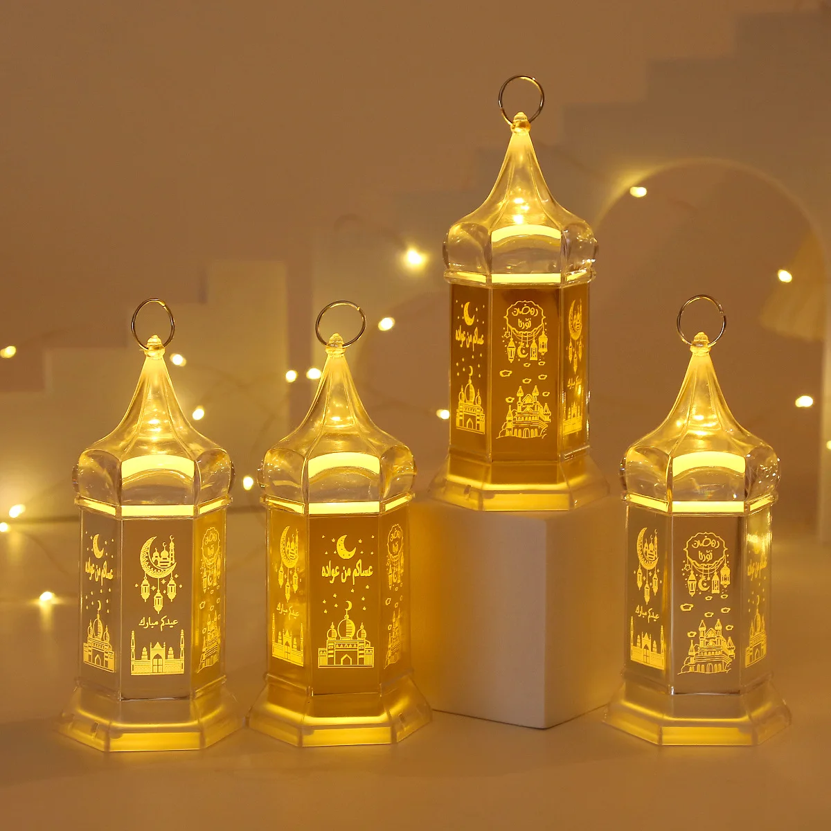 

DAMAI Muslim Eid Mubarak Lights Carved Crystal Candlestick Ramadan Lanterns Ramadan Decorations 2024 Table Decor