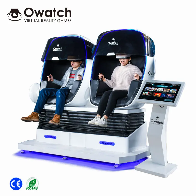 

Professional Double Seats Virtual Reality Simulator Owatch VR Chair 9D VR With VR Glasses, Customized
