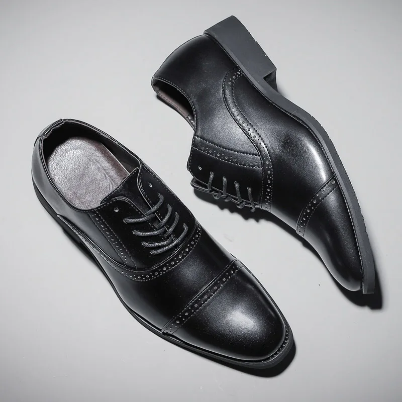 

Hellosport Customized business casual genuine leather men dress shoes