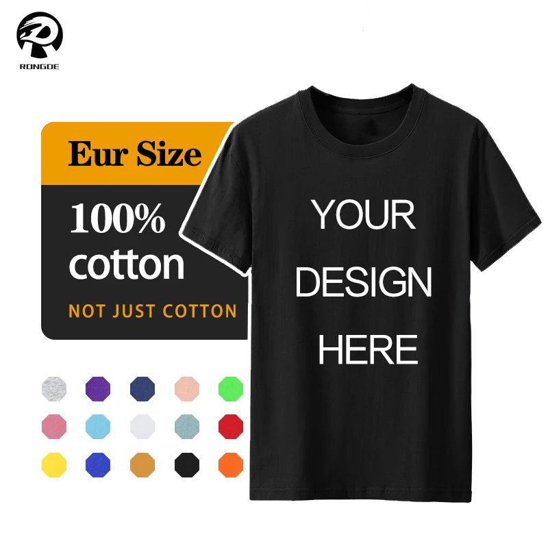 

Wholesale 100% Cotton High Quality Screen Printing Custom Logo Mens T-shirt