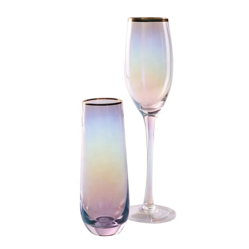 

Elegant Party Custom Colorful Cheap Stemless Wine Glass Tumbler Champagne Flute