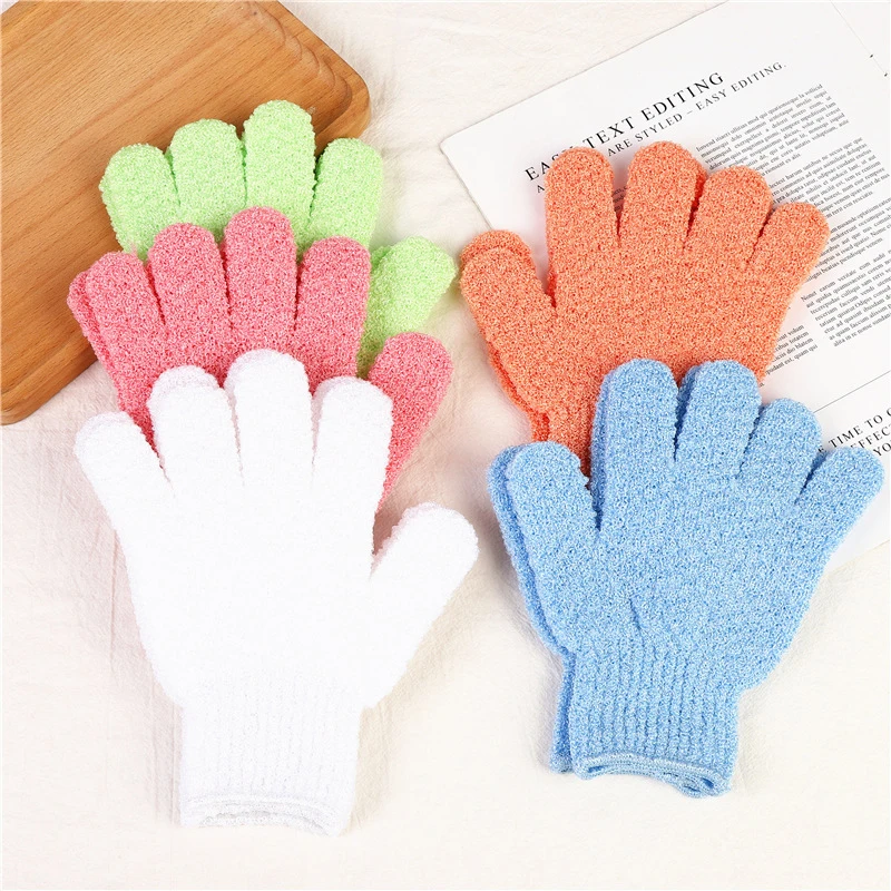 

Multiple Color Options Pure And Fresh Adults Nylon Material Bath Exfoliating Gloves