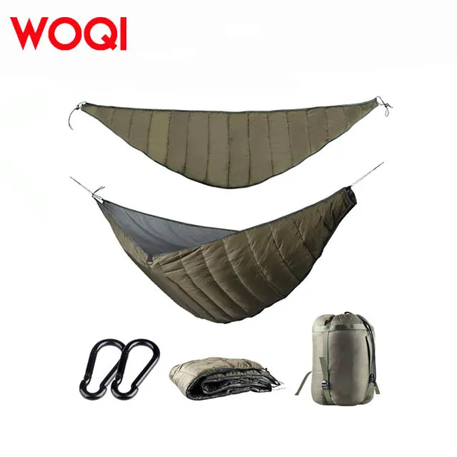 WOQI Outdoor Ultra Light Camping Warm Hammock Quilt Winter Warm Quilt  Hammock Sleeping Bag