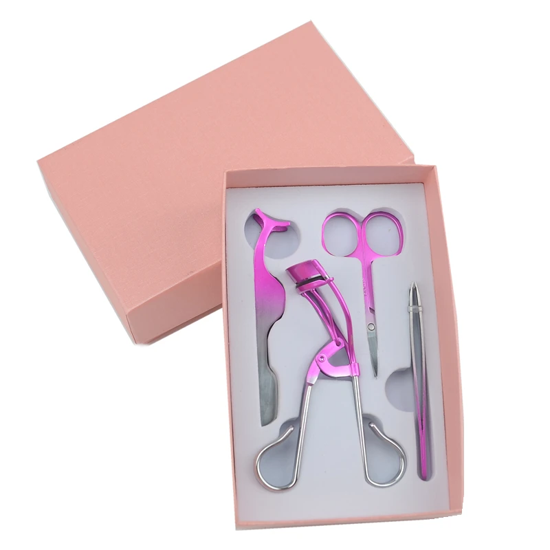 

pink eyelash curler lash tools eyelash tool set eyelashes applicator tools, Colors
