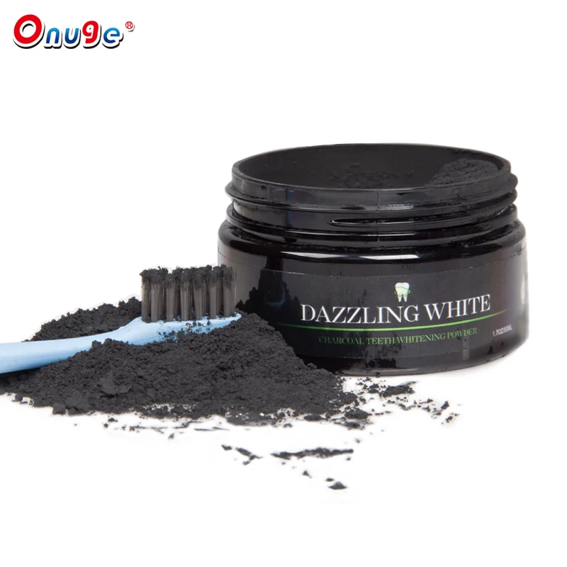

private label 100% natural mint flavor charcoal teeth whitening powder activated organic charcoal powder, Black